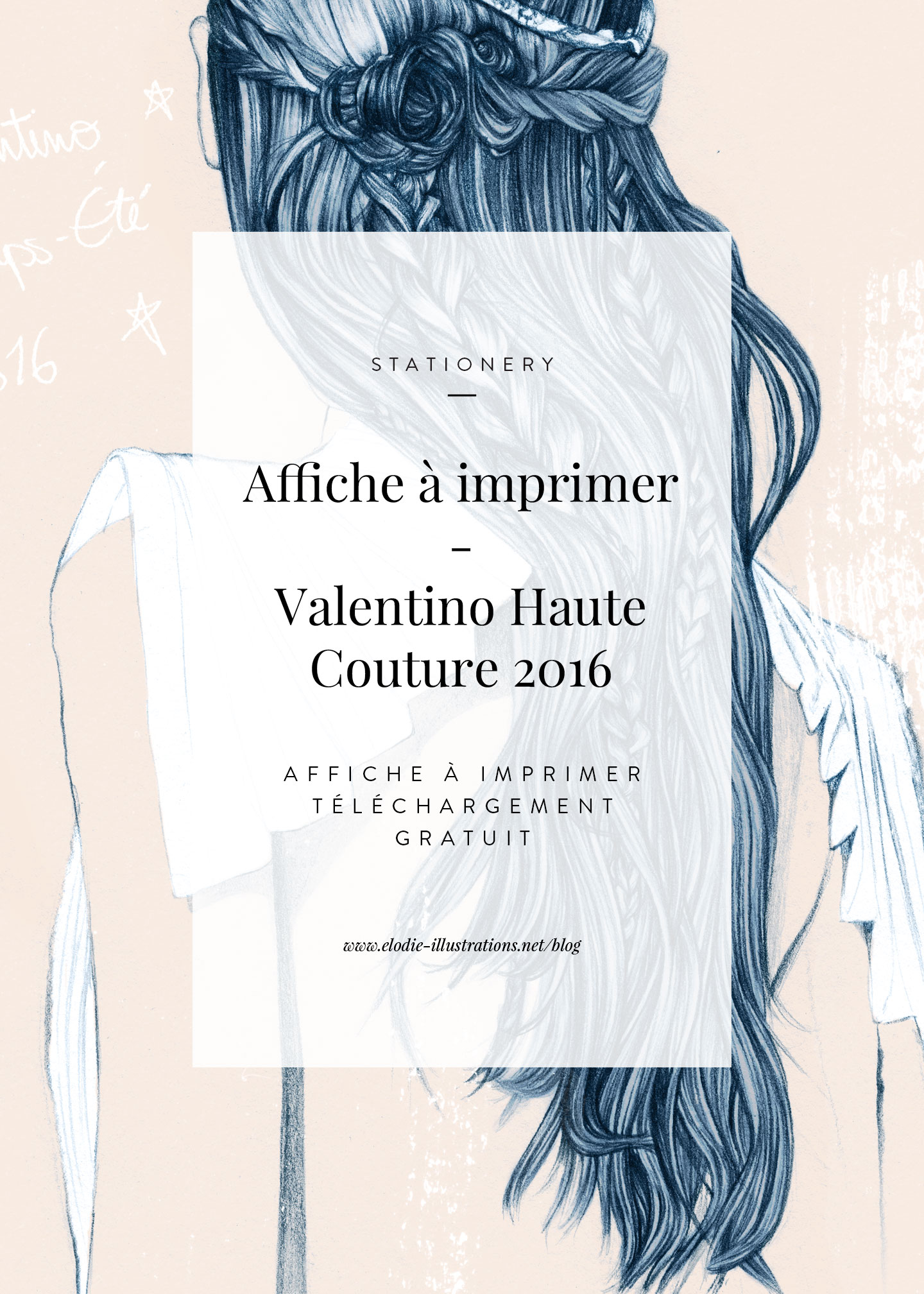 Affiche à imprimer gratuitement - Valentino Printemps-Eté 2016 | Télécharger et imprimer gratuitement cette illustration - Cliquez pour découvrir l'article
